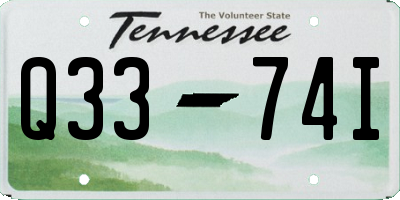 TN license plate Q3374I