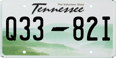 TN license plate Q3382I