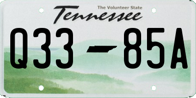 TN license plate Q3385A