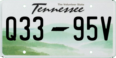 TN license plate Q3395V