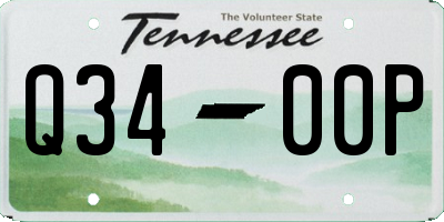 TN license plate Q3400P