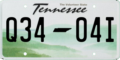TN license plate Q3404I