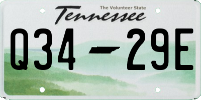 TN license plate Q3429E