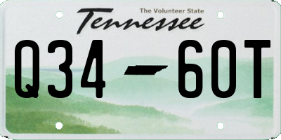 TN license plate Q3460T