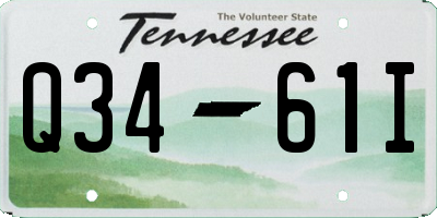TN license plate Q3461I