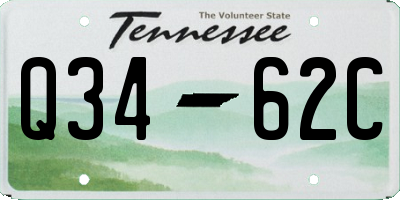 TN license plate Q3462C
