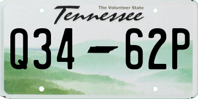 TN license plate Q3462P