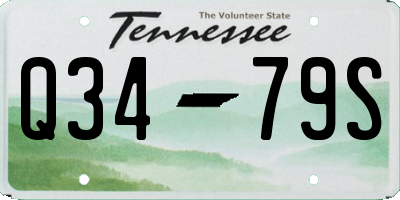 TN license plate Q3479S