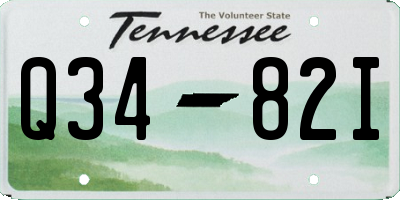 TN license plate Q3482I