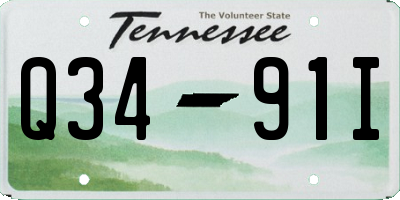 TN license plate Q3491I