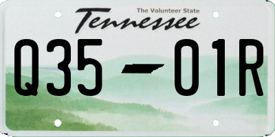 TN license plate Q3501R