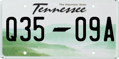 TN license plate Q3509A