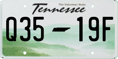 TN license plate Q3519F