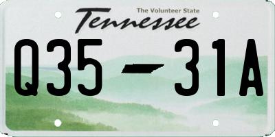 TN license plate Q3531A