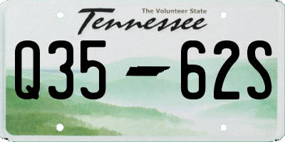 TN license plate Q3562S