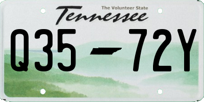 TN license plate Q3572Y