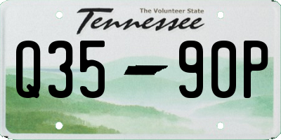 TN license plate Q3590P