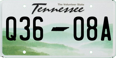 TN license plate Q3608A
