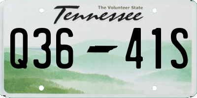 TN license plate Q3641S