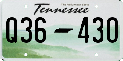 TN license plate Q3643O
