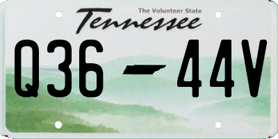 TN license plate Q3644V