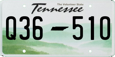 TN license plate Q3651O
