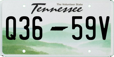 TN license plate Q3659V