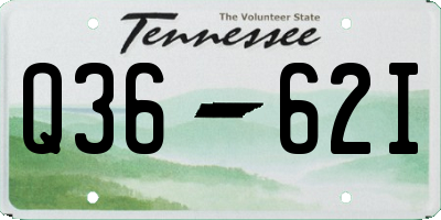 TN license plate Q3662I