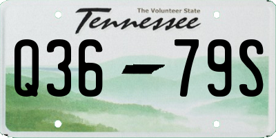 TN license plate Q3679S