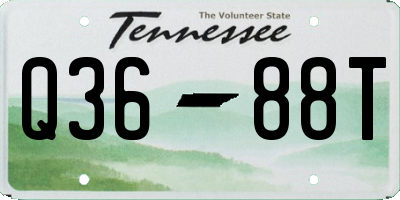 TN license plate Q3688T