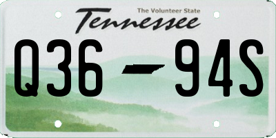 TN license plate Q3694S