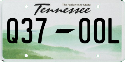 TN license plate Q3700L