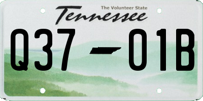 TN license plate Q3701B