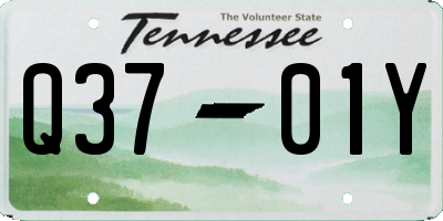 TN license plate Q3701Y