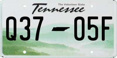 TN license plate Q3705F