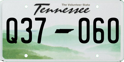 TN license plate Q3706O