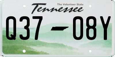 TN license plate Q3708Y