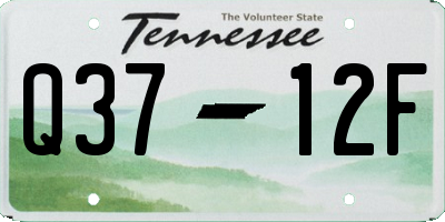 TN license plate Q3712F