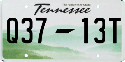 TN license plate Q3713T