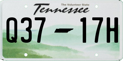 TN license plate Q3717H