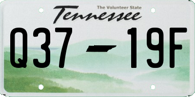 TN license plate Q3719F