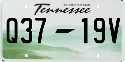 TN license plate Q3719V