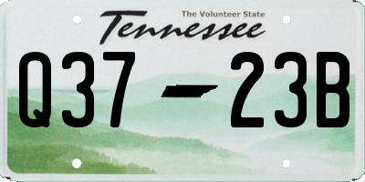 TN license plate Q3723B
