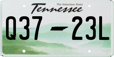 TN license plate Q3723L