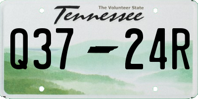 TN license plate Q3724R