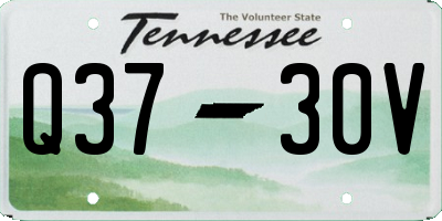 TN license plate Q3730V