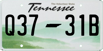 TN license plate Q3731B