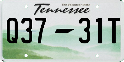TN license plate Q3731T