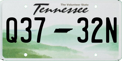 TN license plate Q3732N