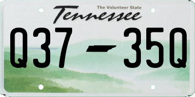 TN license plate Q3735Q